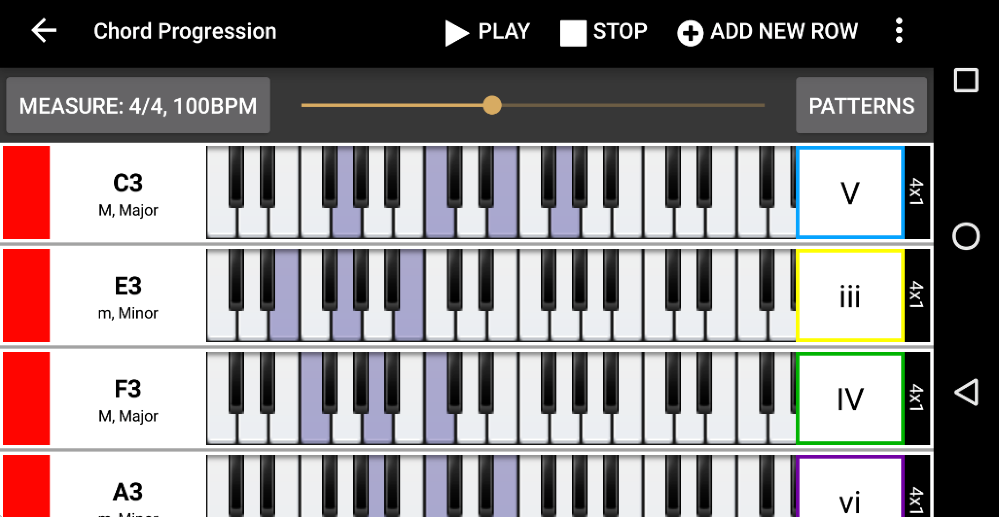 reverse chord dictionary piano